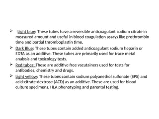 Comprehensive Guide to Blood Collection Procedures and Anticoagulants ...