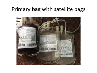 Primary bag with satellite bags
 