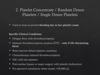 Blood_Components_BSc_Nursing PRBC FFP RDP | PPTX