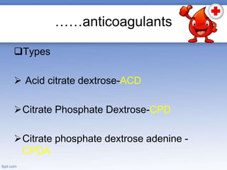 Blood components preparation | PPTX