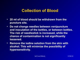 Puncture Inoculation Blood culture how to do the procedure .ppt