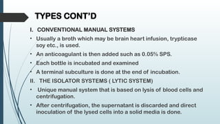 BLOOD CULTURE; MANUAL PROCEDURE [power point] | PPTX