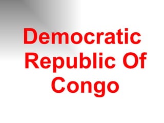 Democratic Republic Of Congo 