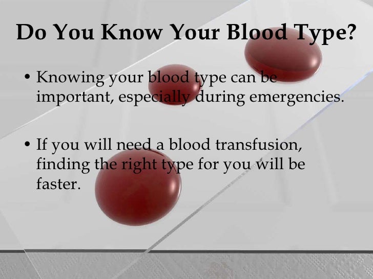 Do They Tell You Your Blood Type When You Donate