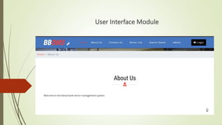 User Interface Module
 