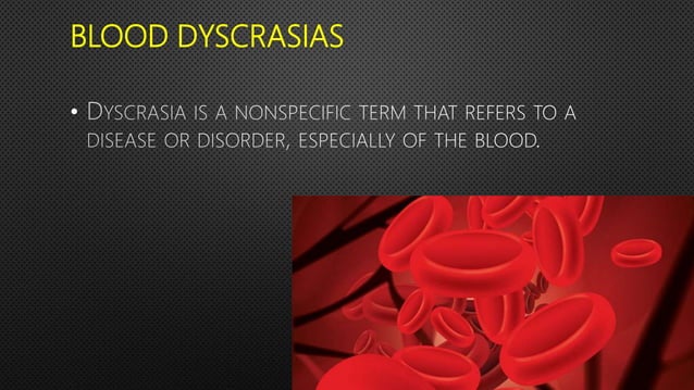 Dyscariasis Dental management Blood dyscrasia | PPTX