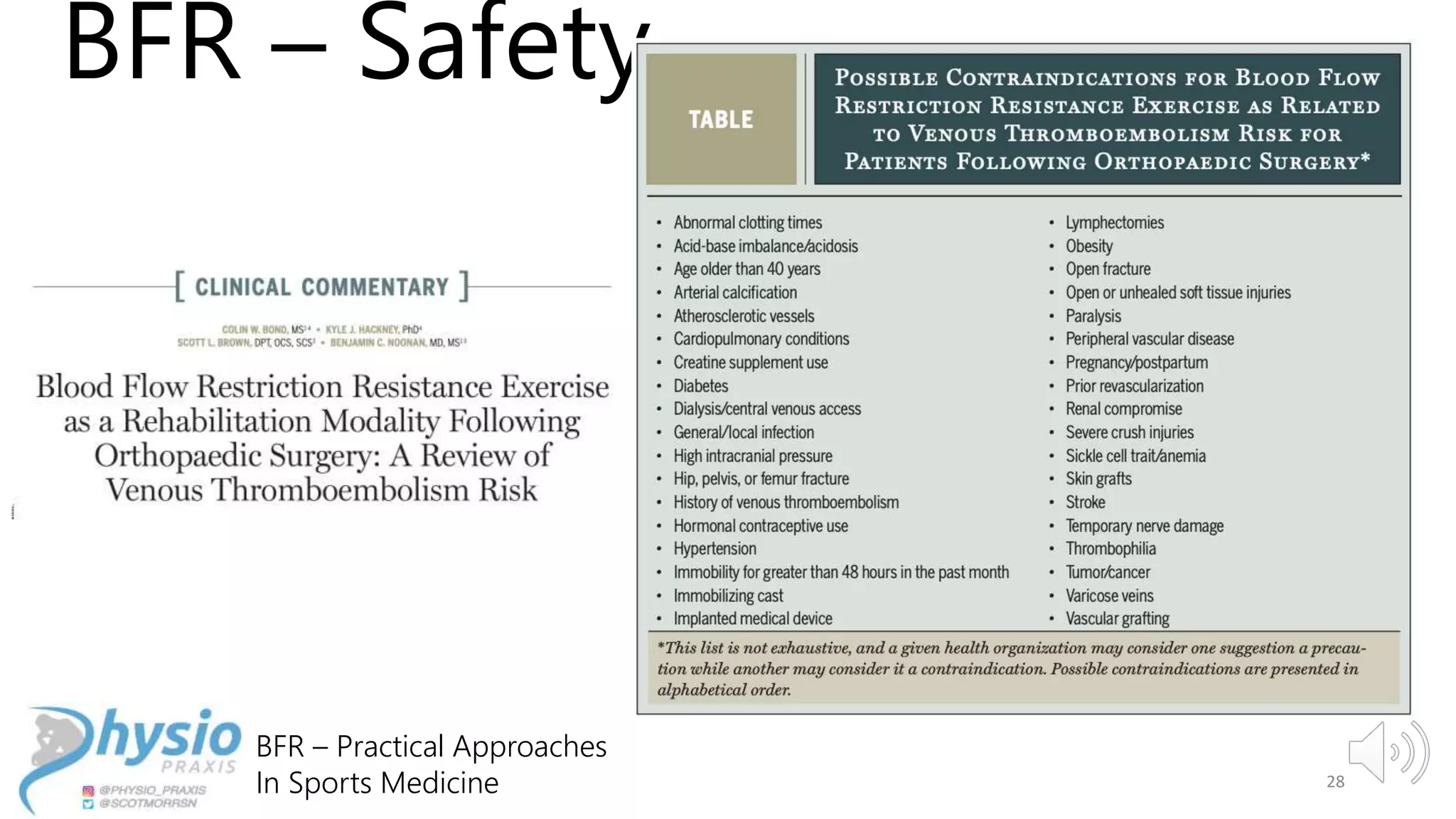 Blood flow restriction lecture | PPTX