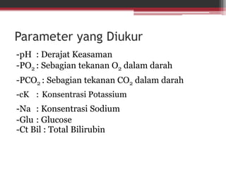 Blood gas analyzer | PPTX