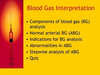 Blood Gas Interpretation | PPT