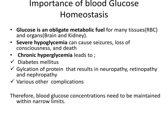 Blood glucose homeostasis | PPTX | Endocrine and Metabolic Diseases ...