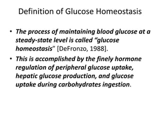 Blood glucose homeostasis | PPT