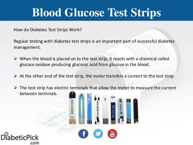 Where can you find blood glucose test strips for diabetes?