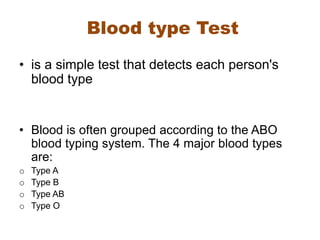 Blood Groub Test | PPTX