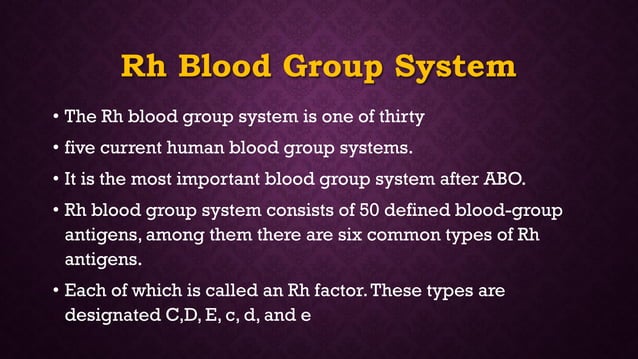 Blood group system ABO, Rh & other system | PDF | Blood Disorders ...