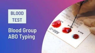 Demonstration of Blood grouping