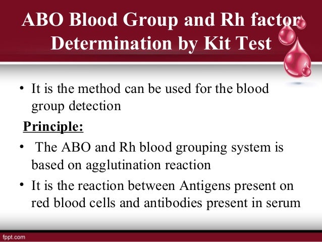 blood group determination method