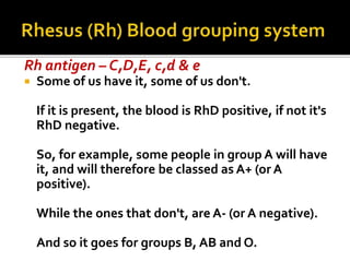 Blood groups | PPTX