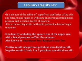 Blood investigations in Dental Practice.Dr Ayesha | PPTX