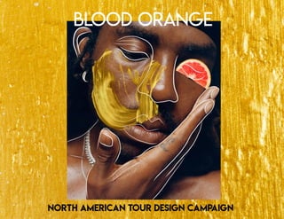 Blood Orange
North american tour DESIGN campaign
 