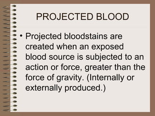 Blood pattern analysis | PPT