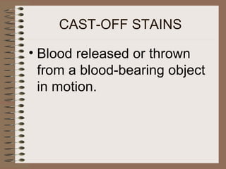 Blood pattern analysis | PPT