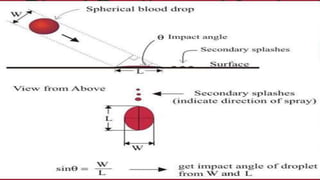 Blood pattern analysis | PPTX