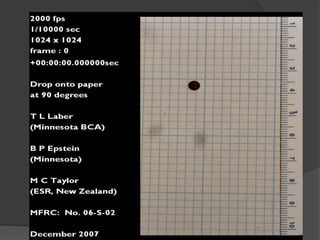 Blood Pattern Simulation Blood pattern analysis.pptx