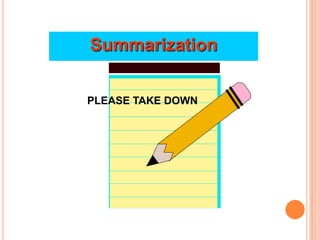 Summarization


PLEASE TAKE DOWN
 