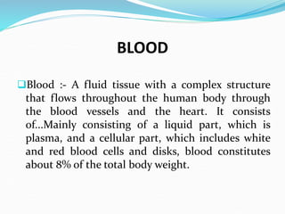 BLOOD PHYSIOLOGY Ass.Lec Hussein Hamid Al-hichamy | PPT