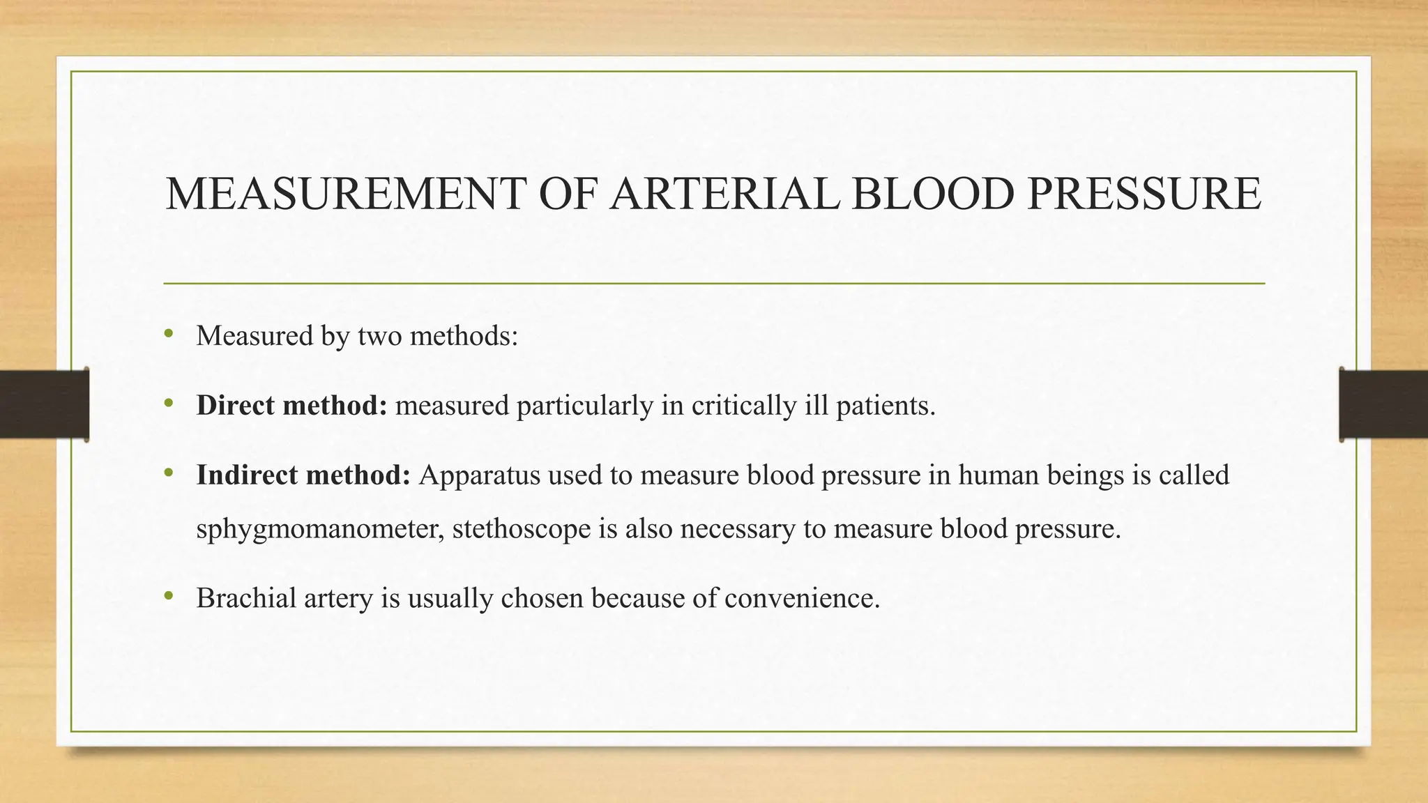 Physiology of Blood Pressure - Regulation | PPTX