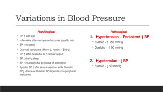 Blood Pressure very best way of explanation pptx | PPTX