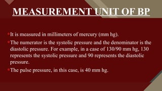 BLOOD PRESSURE 5.pptx for ist year it is best | PPTX