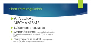 Blood pressure and its regulation . | PPTX