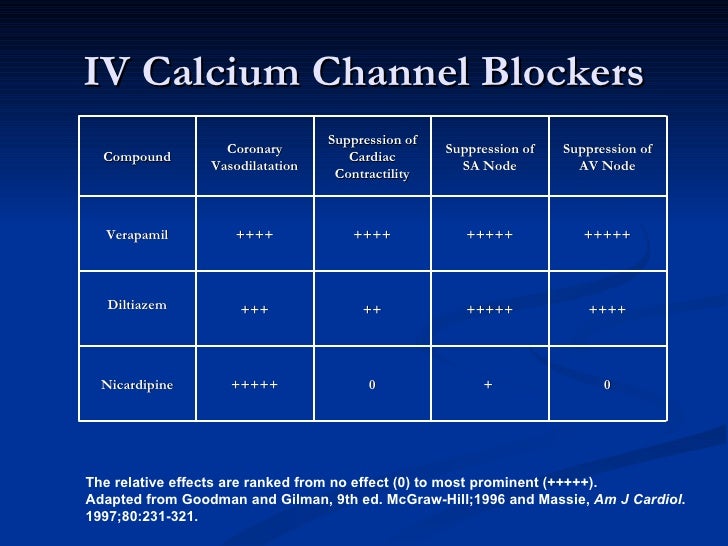 do calcium channel blockers affect the kidneys