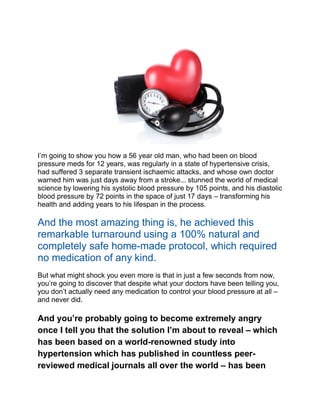 Blood pressure protocol | PDF