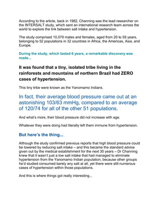 Blood pressure protocol | PDF