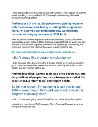 Blood pressure protocol | PDF