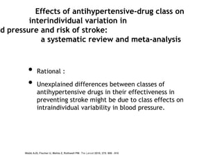 Blood pressure variability.ppt อ.สามารถ | PDF