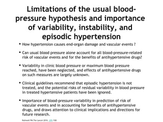 Blood pressure variability.ppt อ.สามารถ | PDF
