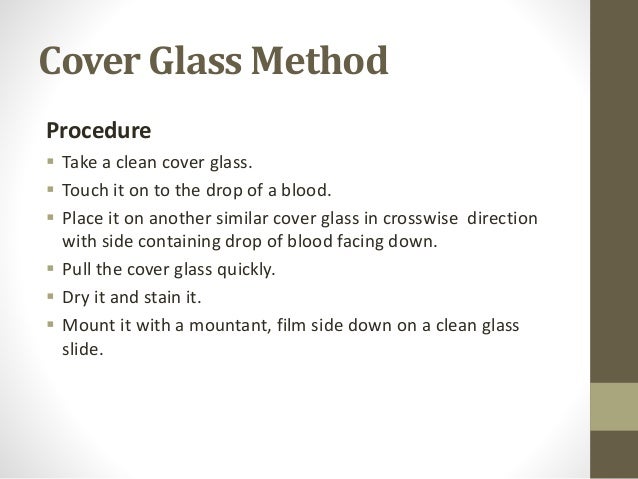 Blood Smear Staining