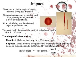 Blood spatter analysis | PPTX