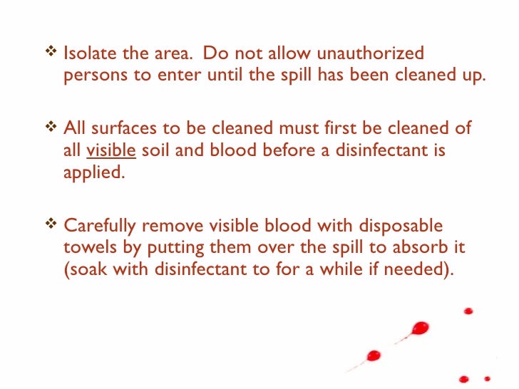Blood spills