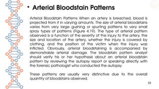 Comprehensive Bloodstain Pattern Analysis in Forensic Science | PPTX