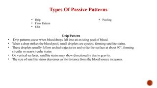 Drip Pattern Forensics Blood stain pattern analysis In Forensic Science.pptx