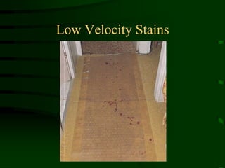 Low Velocity Stains
