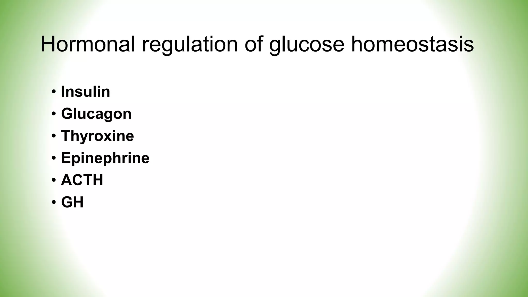 Blood sugar homeostasis | PPTX