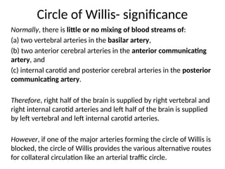 Comprehensive Overview of Brain Blood Supply and Venous Drainage | PPTX