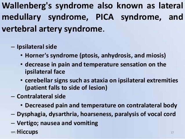 wallenberg pica syndrome step 1