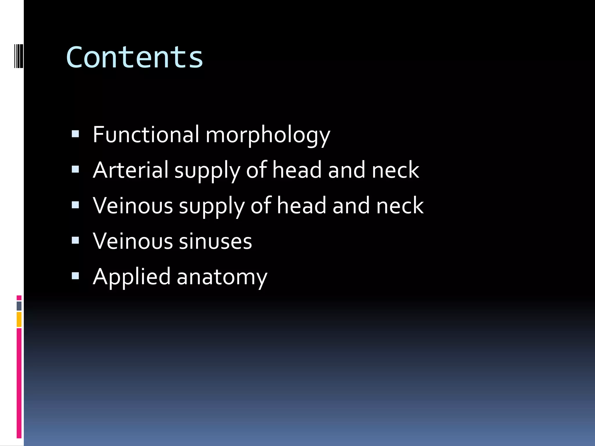 Blood supply of head and neck | PPTX