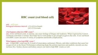 Blood test | PPTX
